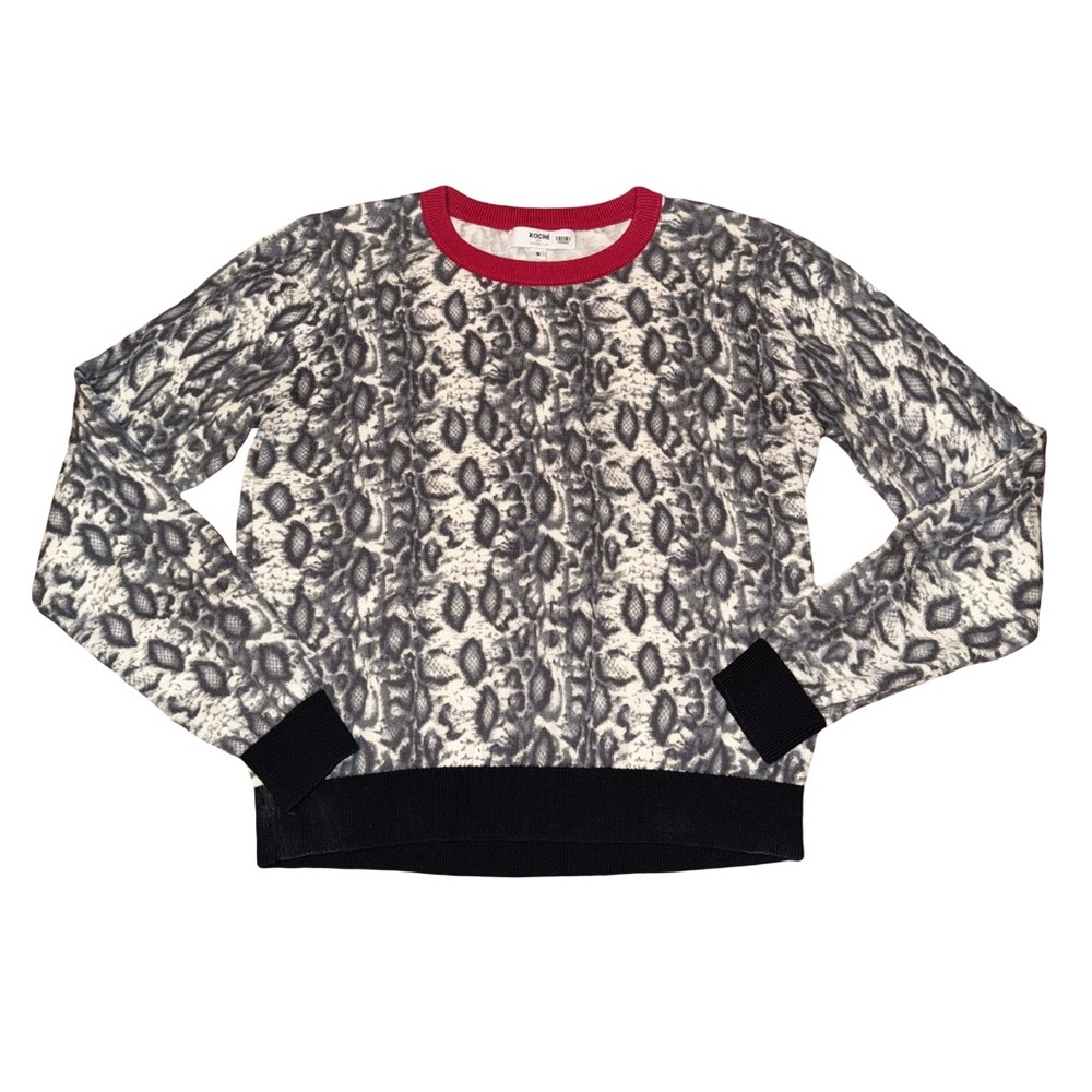 Koche Collective Women’s Python Print Crewneck Sw… - image 3